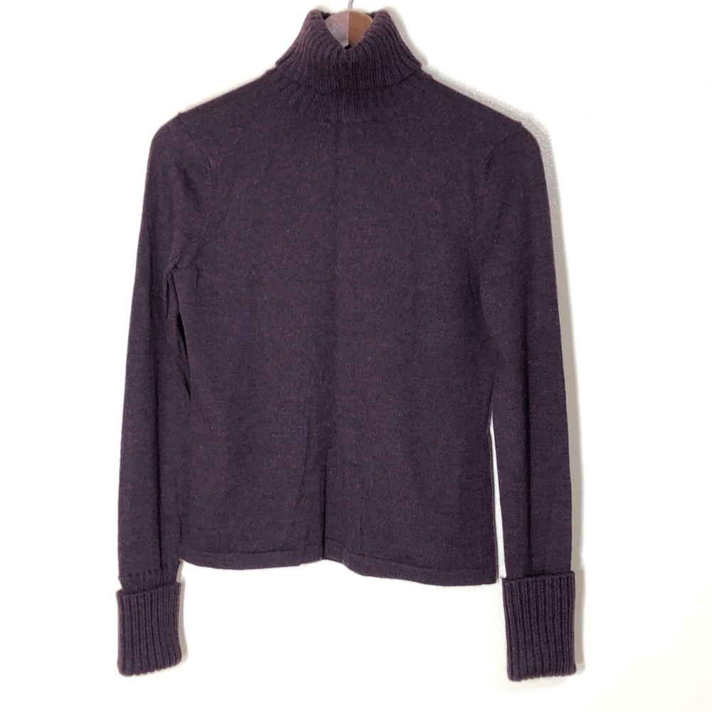 Folio Extra Fine Italian Merino Wool Sweater Turtleneck Womens M